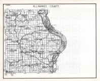 Allamakee County Map, Iowa State Atlas 1930c